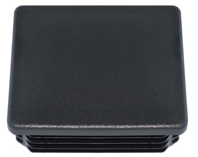SQUARE BUMPER END CAP 100 X 100 BLACK