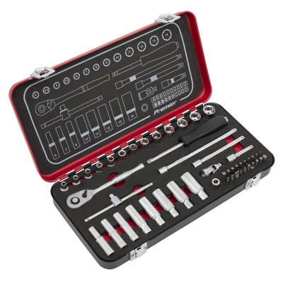 Sealey Socket Set 49pc 1/4
