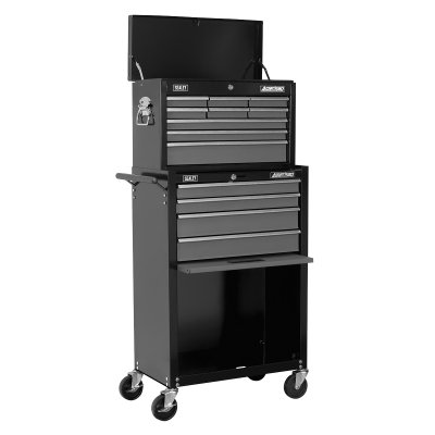 Sealey American PRO Topchest & Rollcab Combination 13 Drawer - Black/Grey