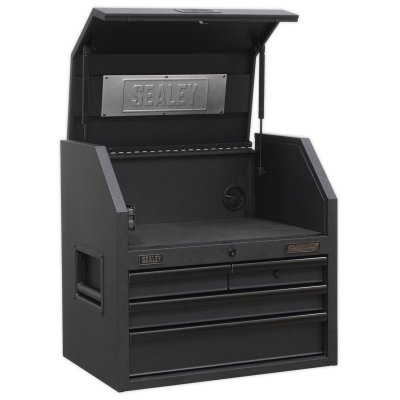 Sealey Superline PRO Black Edition Topchest with 4 Soft Close Drawers & Power Bar 660mm