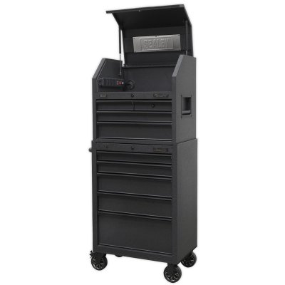 Sealey Superline PRO® Black Edition Tool Chest Combination with 9 Soft Close Drawers & Power Bar