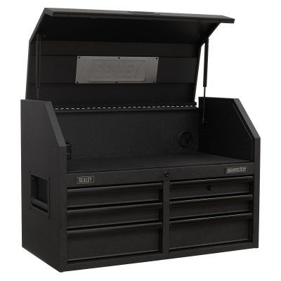 Sealey Superline PRO Black Edition Topchest with 6 Soft Close Drawers & Power Bar 910mm