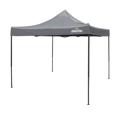 Sealey Dellonda Premium 3 x 3m Pop-Up Gazebo, PVC Coated, Water-Resistant Fabric, Supplied with Carry Bag, Rope, Stakes & Weight Bags - Grey Canopy