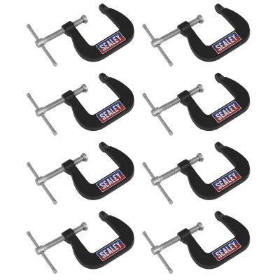 Sealey Junior C-Clamp Set 28 x 28mm 8pc