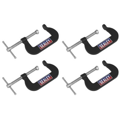 Sealey Junior C-Clamp Set 51 x 32mm 4pc