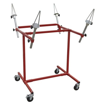 Sealey Heavy-Duty Alloy Wheel Painting/Repair Stand 4 Wheel Capacity