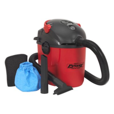 Sealey 10L Vacuum Cleaner Wet & Dry 1000W/230V