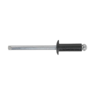 Sealey Aluminium Standard Flange Rivet 4 x 10mm, Black - Pack of 200