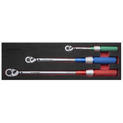 Sealey Premier Calibrated Micrometer Torque Wrench Set 3pc
