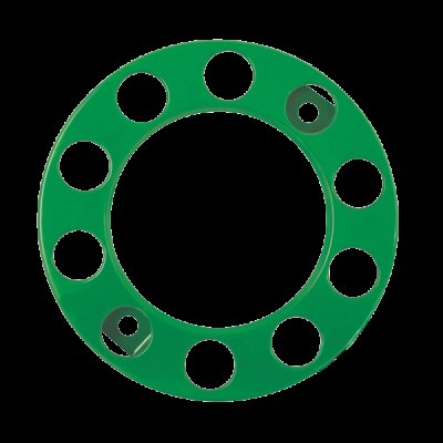 PAR632GN Green 10 Stud Nut Ring (Pair)