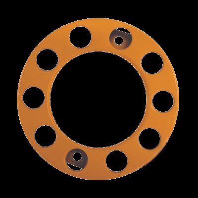 PAR632OR Orange 10 Stud Nut Ring (Pair)