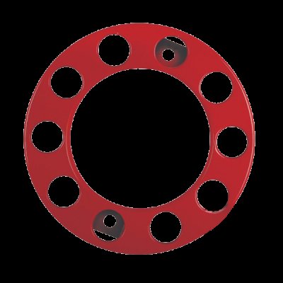PAR632RD Red 10 Stud Nut Ring (Pair)