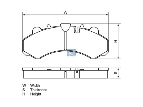 DT Spare Parts - Disc brake pad kit - 4.92243 | OnDemand Truck Parts