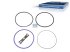 DT Spare Parts - Seal ring kit, d1: 144.5 mm, d2: 143 mm, H1: 1.6 mm, H2: 5.8 mm - 2.32407