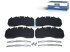 DT Spare Parts - Disc brake pad kit, W: 250 mm, S: 29 mm, H: 107 mm - 2.94095