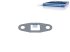 DT Spare Parts - Gasket, b: 9 mm, Lb: 50 mm, L: 69 mm, W: 26 mm, W1: 16 mm, W2: 19 mm, S: 1 mm - 3.19103 - 10 Pack