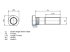 DT Spare Parts - Wheel bolt, M22 x 1,5, LTh: 40 mm, Lu: 110 mm, L: 120.5 mm, 10.9 - 3.61106 - 10 Pack