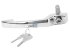 DT Spare Parts - Door handle, chrome - 4.60515
