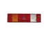DT Spare Parts - Tail lamp, left, with license plate lamp, 24 V, P21W, L: 525 mm, H: 139 mm, R10W - 4.62372