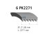 DT Spare Parts - Multiribbed belt, 6 PK, L: 2271 mm, W: 21.4 mm, 6PK2271 - 4.80707