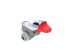 DT Spare Parts - Palm coupling, test connector, red lid, M24 x 1,5, 8.5 bar - 9.72005