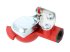 DT Spare Parts - Palm coupling, red, with valve, M22 x 1,5, 10 bar - 9.72007