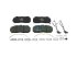 DT Spare Parts - Disc brake pad kit, W: 250 mm, S: 28 mm, H: 114 mm - 6.95106