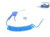 DT Spare Parts - Compressed air spray gun, D1: 6 mm, D2: 9 mm, L: 4 m - 9.61056