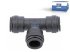 DT Spare Parts - T-connector, plastic, D: 15 mm - 9.85875 - 10 Pack