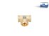 DT Spare Parts - T-connector, d: 15.2 mm, M16 x 1,5, P5 - 9.91014 - 5 Pack