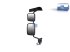 DT Spare Parts - Main mirror, complete, left, heated, electrical, 24 V, r: 300 mm, R: 1200 mm, L: 880 mm, W: 440 mm, S: 155 mm - 6.75205