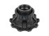 DT Spare Parts - Wheel hub, without bearings, without ABS ring, d1: 125 mm, d2: 125 mm, D: 383 mm, 10 bores, b: 25 mm, H: 165.5 mm - 2.65226
