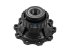 DT Spare Parts - Wheel hub, with bearing, without ABS ring, d1: 125 mm, d2: 125 mm, D: 383 mm, 10 bores, b: 25 mm, H: 165.5 mm - 2.65243