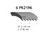 DT Spare Parts - Multiribbed belt, 6 PK, L: 2196 mm, W: 21.4 mm, 6PK2196 - 4.80922