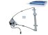 DT Spare Parts - Window regulator, left, electrical, with motor - 5.60156