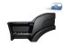 DT Spare Parts - Step well case, left, black, with mounting holes - 7.72014