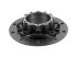 DT Spare Parts - Wheel hub, without bearings, d1: 160 mm, d2: 160 mm, D: 380 mm, 10 bores, b: 22 mm, H: 153 mm - 7.32017