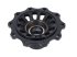 DT Spare Parts - Wheel hub, with bearing, d1: 138 mm, d2: 138 mm, D: 380 mm, 10 bores, b: 22 mm, H: 156 mm - 10.30407