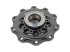 DT Spare Parts - Wheel hub, with bearing, d1: 138 mm, d2: 138 mm, D: 380 mm, 10 bores, b: 22 mm, H: 148 mm - 10.30406