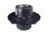 DT Spare Parts - Wheel hub, without bearings, d1: 150 mm, d2: 160 mm, D: 374.5 mm, 10 bores, b: 22 mm, H: 263.5 mm - 4.64746