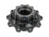 DT Spare Parts - Wheel hub, without bearings, without ABS ring, d1: 147 mm, d2: 147 mm, D: 380 mm, 10 bores, b: 24 mm, H: 213.5 mm - 1.17211
