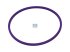 DT Spare Parts - Seal ring, purple, d: 146 mm, D: 157.4 mm, H: 5 mm - 5.41125 - 10 Pack