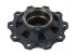 DT Spare Parts - Wheel hub, without bearings, d1: 120 mm, d2: 150 mm, D: 380 mm, 10 bores, b: 22 mm, P: 335 mm, M125 x 2, H: 205 mm - 10.10375