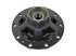 DT Spare Parts - Wheel hub, with bearing, d1: 110 mm, d2: 130 mm, D: 377 mm, 10 bores, b: 23.4 mm, H: 201 mm - 10.20432