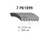 DT Spare Parts - Multiribbed belt, 7 PK, L: 1099 mm, W: 24.9 mm, 7PK1099 - 6.31541