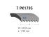 DT Spare Parts - Multiribbed belt, 7 PK, L: 1795 mm, W: 24.9 mm, 7PK1795 - 6.31543
