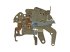 DT Spare Parts - Lock, sliding door, right - 4.68382