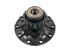 DT Spare Parts - Wheel hub, with bearing, d1: 110 mm, d2: 110 mm, D: 384 mm, 10 bores, b: 27.3 mm, H: 162.5 mm - 2.65287
