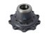 DT Spare Parts - Wheel hub, with bearing, d1: 138 mm, d2: 138 mm, D: 380 mm, 10 bores, b: 22 mm, H: 170 mm - 10.30414