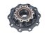 DT Spare Parts - Wheel hub, with bearing, d1: 148 mm, d2: 148 mm, D: 375 mm, 10 bores, b: 24 mm, H: 149.5 mm - 1.17364